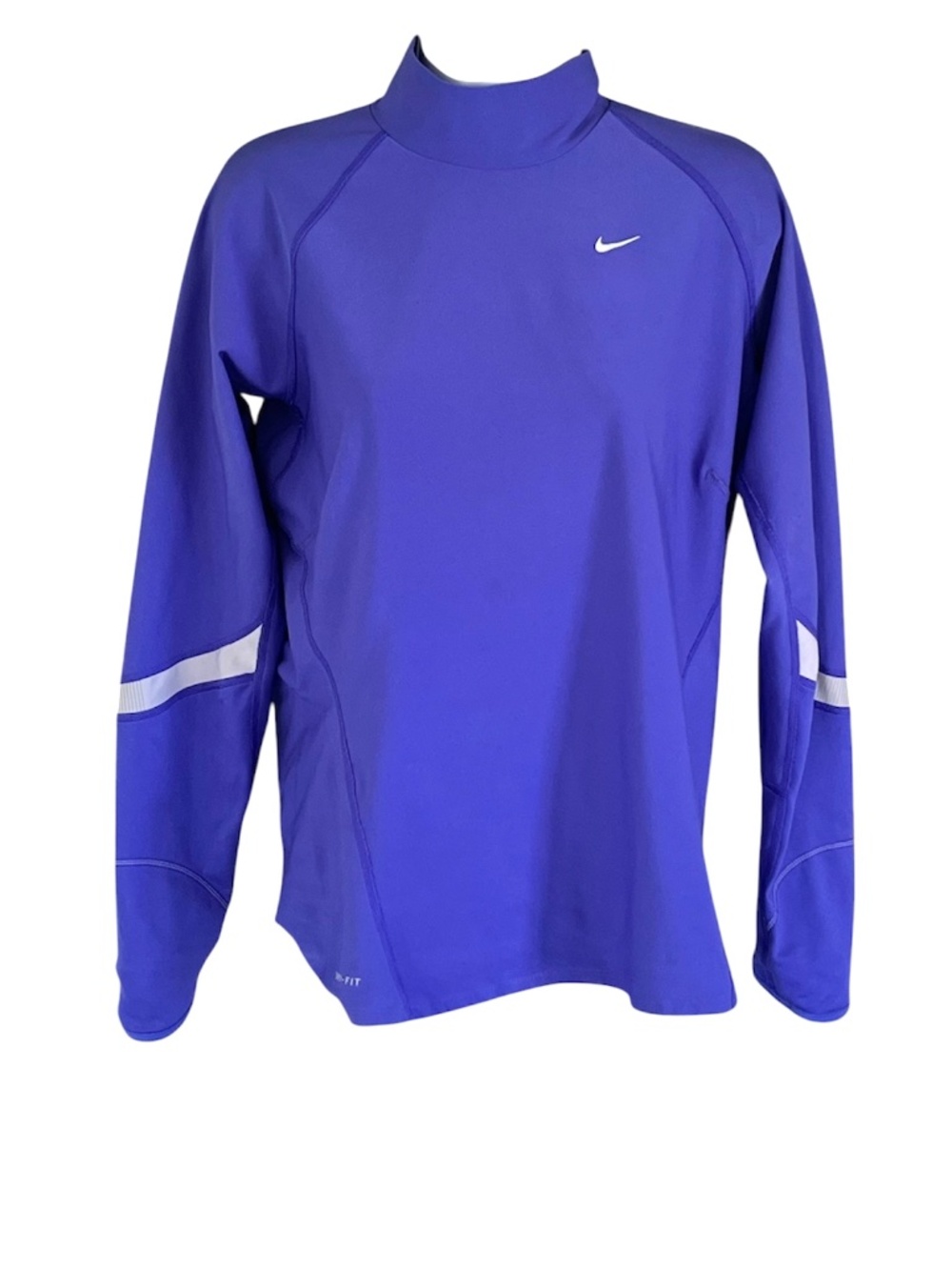 Nike women's purple Dri-FIT long sleeve top in large.